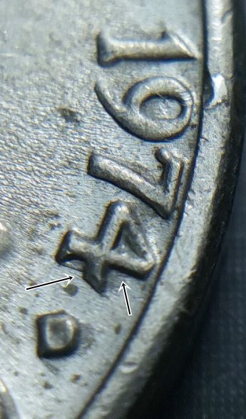 1974-D-Jefferson-Nickels.-Protruding-Metal-At-4?